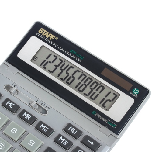 Калькулятор настольный металлический Staff STF-1712 12 разрядов 250121 фото 8